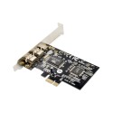 PCIe x1 3-port 1394A FireWire 400 Adapter Card