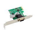 PCIe x1 AX99100 1-port DB9 RS232 Serial Adapter Card with 16950 UART