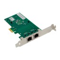 PCIe x1 2-port RJ45 Intel NHI350AM2 Chipset Gigabit Ethernet Network Interface Card