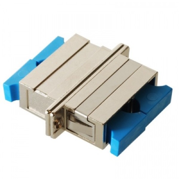 SC Duplex Metal Fiber Optic Adapter