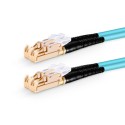 Armored Duplex OM3 50/125 Multimode Fiber Optic Patch Cable