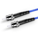 Armored Simplex OS1 9/125 Singlemode Fiber Optic Patch Cable