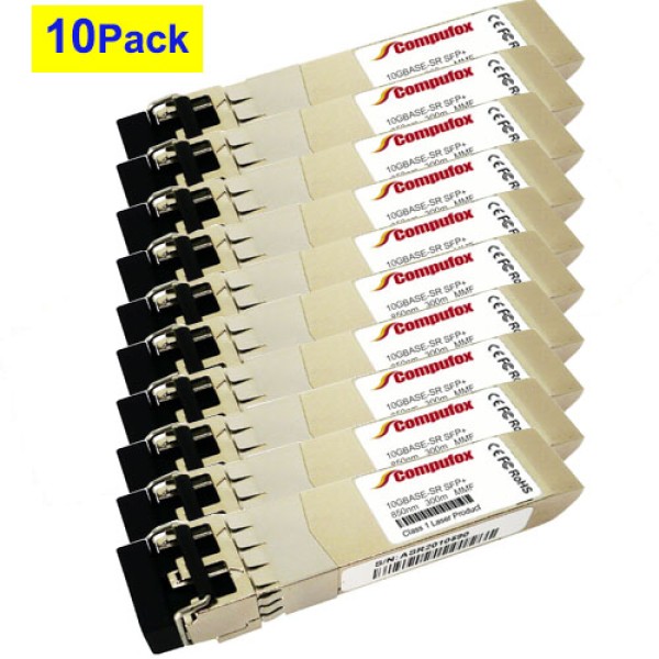 10 Pack Planet MTB-SR Compatible 10GBASE-SR SFP+ Transceiver (MMF, 850nm, 300m)