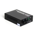 Single Fiber Fast Ethernet Standalone WDM / BiDi Fiber Media Converter, 1-port Fiber & 4-port RJ45, Tx:1550nm/Rx:1490nm, Singlemode, 80km