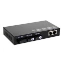 Single Fiber Fast Ethernet Standalone WDM / BiDi Fiber Media Converter, 3-port Fiber & 2-port RJ45, Tx:1550nm/Rx:1310nm, Singlemode, 40km