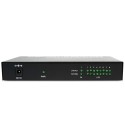 Dual Fiber 10/100Base-TX to 100Base-FX Fast Ethernet Standalone Fiber Media Converter, 1-port Fiber & 8-port RJ45, 1310nm Multimode, 2km